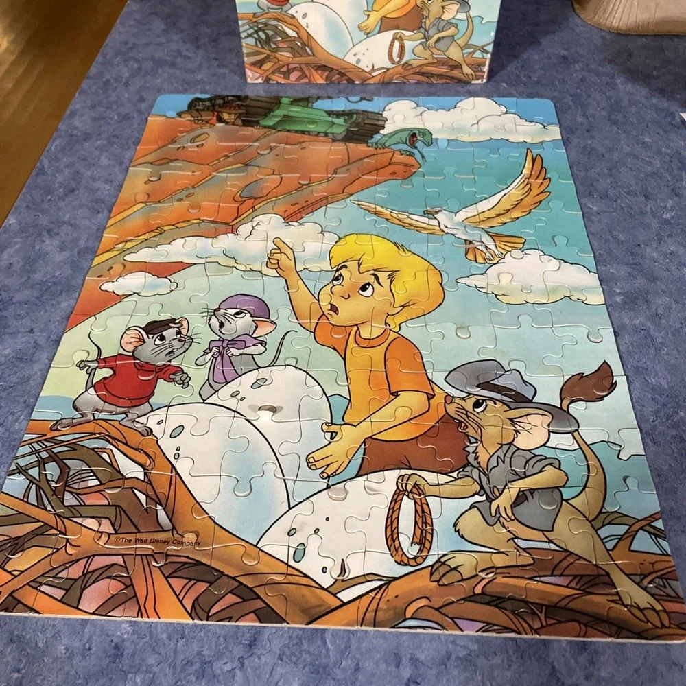 Vintage The Rescuers Down Under Puzzle Golden The Walt Disney Company 100 Piece